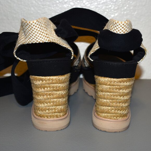 UGG Abbot Ankle Wrap Platform Sandals Sz 8 - Picture 4 of 12